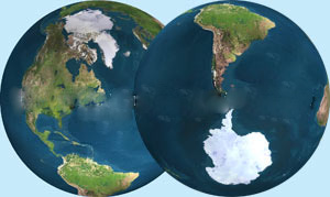 වඩාත් සීතල උත්තර ධ‍්‍රැවය ද? දක්‍ෂිණ ධ‍්‍රැවය&nbsp;ද?