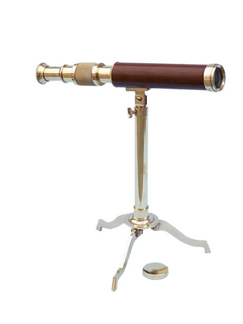 1148-nautical-brass-telescope-on-stand-10inch-wood-0
