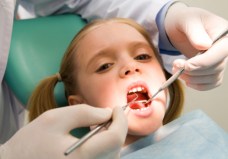 Child at the dentistry