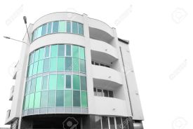 1745922-Building-of-hotel-from-glass-and-concrete-with-two-external-lanterns-it-is-isolated-on-a-white-backg-Stock-Photo