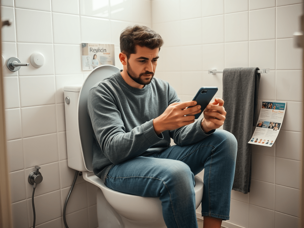 වැසිකිළියේදී දුරකථනය භාවිතා කිරීම සෞඛ්‍යයට අහිතකර විය&nbsp;හැකියි